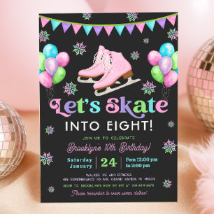 Ice Skating Birthday Invitation