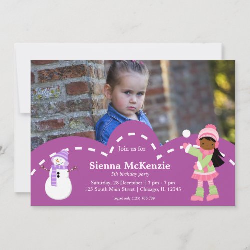 Ice Skating birthday Card