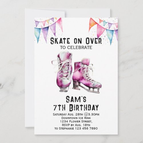 Ice Skating Birthday Invitation Ice_Skating Party 