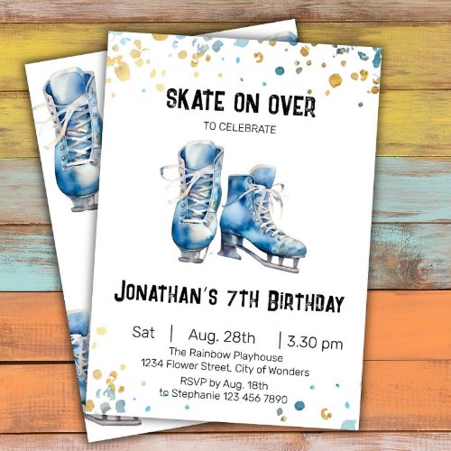 Ice Skating Birthday Invitation Ice_Skating Party Invitation