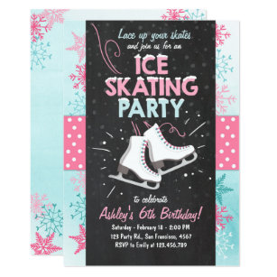 Skating Rink Birthday Invitations 5