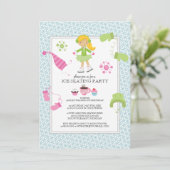 Ice Skating Birthday Party Invitations (Standing Front)