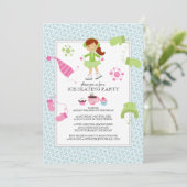 Ice Skating Birthday Party Invitations (Standing Front)