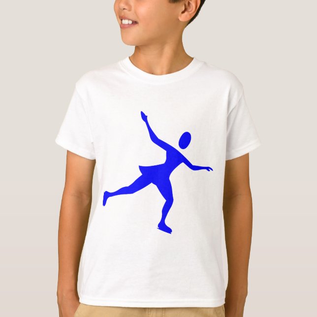 Ice Skating - Blue T-Shirt (Front)