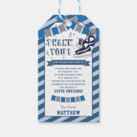 Ice Skating Boy Birthday Party Thank You Favor Gift Tags