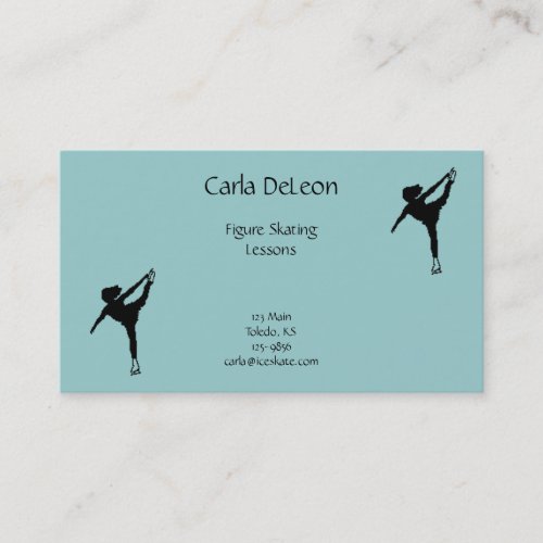 Ice Skating Business Card