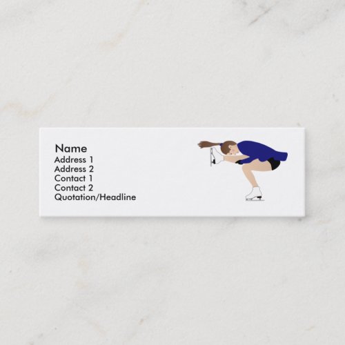 Ice Skating Business Card - Customizable!