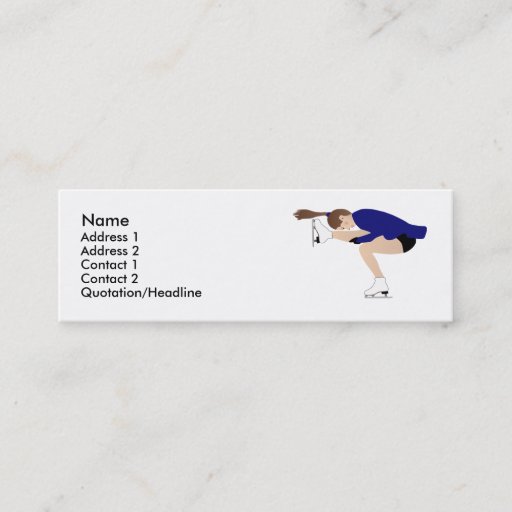 Customizable Ice Skating Business Card - Customizable!