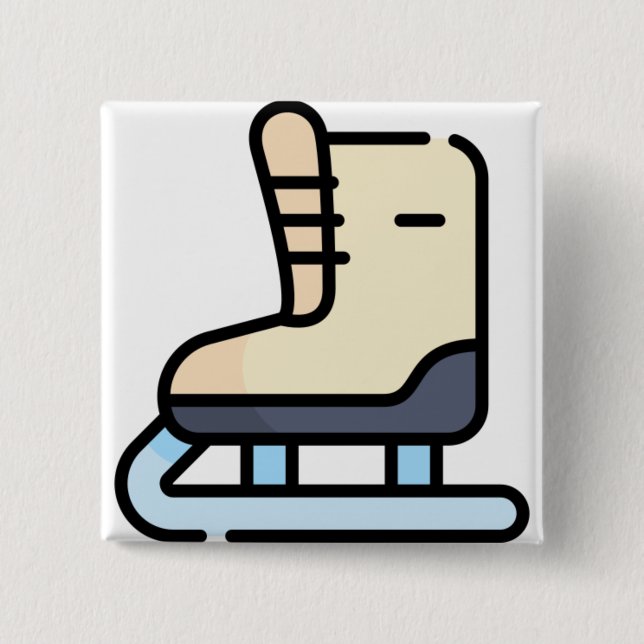ice skating button (Front)