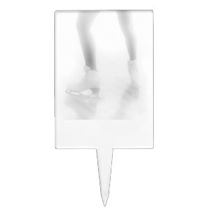 Ice skating cake topper