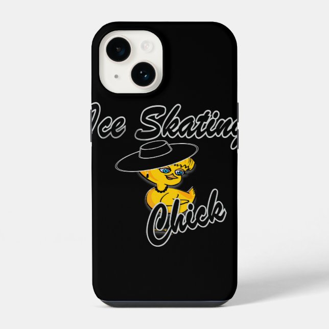 Ice Skating Chick #4 Iphone Case (Back)