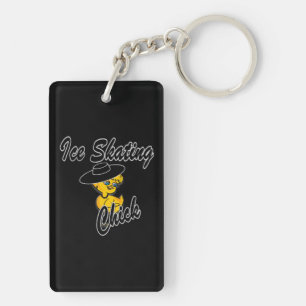Ice Skating Chick #4 Keychain