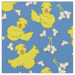 Ice Skating Chick Skates Pattern  Fabric