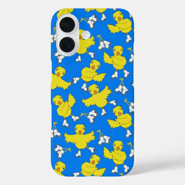 Ice Skating Chick Skates Pattern Fleece Blanket Case-Mate iPhone Case (Back)
