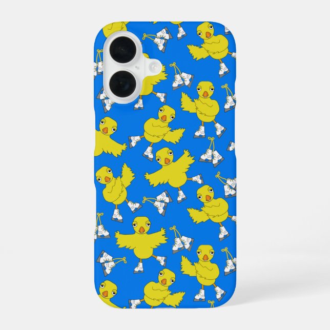 Ice Skating Chick Skates Pattern Fleece Blanket Iphone Case (Back)