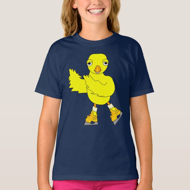 Ice Skating Chick T-Shirt (Front)