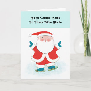 Set of 12 Figure Skater Holiday Card Christmas Holiday Cards May Your Days Be Merry and Bright Lunge Figure Skater Greeting Cards