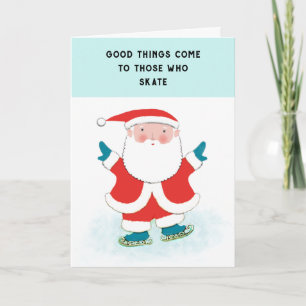 Ice Skating Christmas Holiday Cards