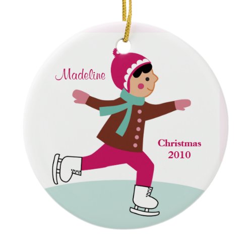 Ice Skating Christmas Ornament