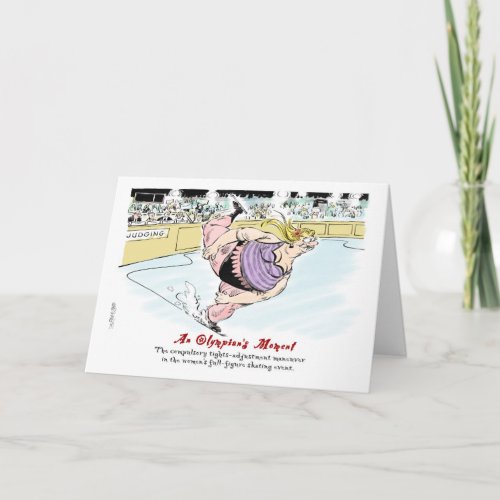 Ice Skating Coach thank you card