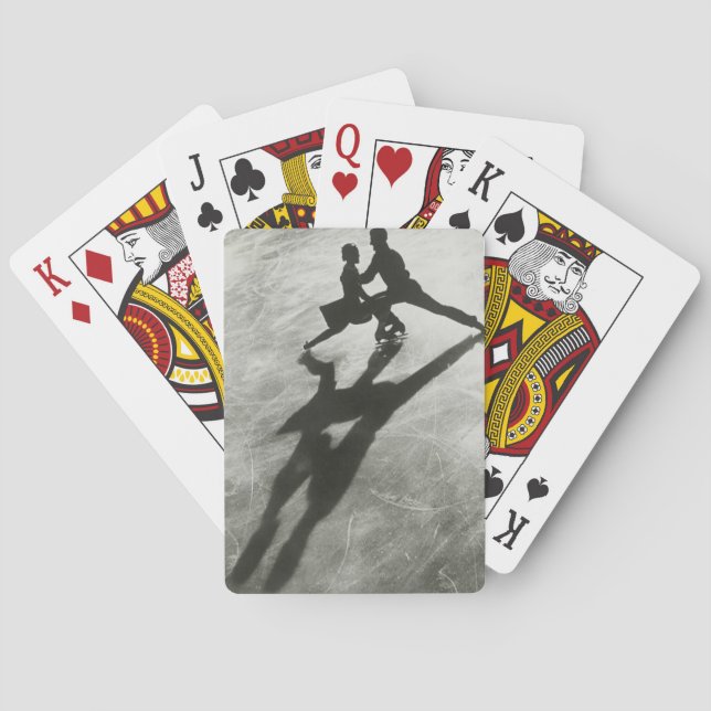Ice Skating Couple Poker Cards (Back)