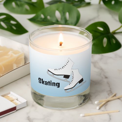 Ice Skating Design Scented Candle