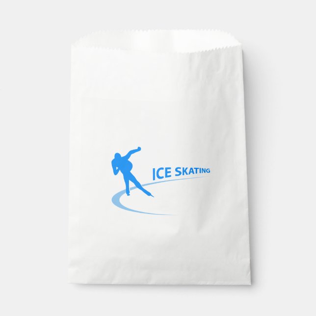 Ice Skating Favor Bag (Front)