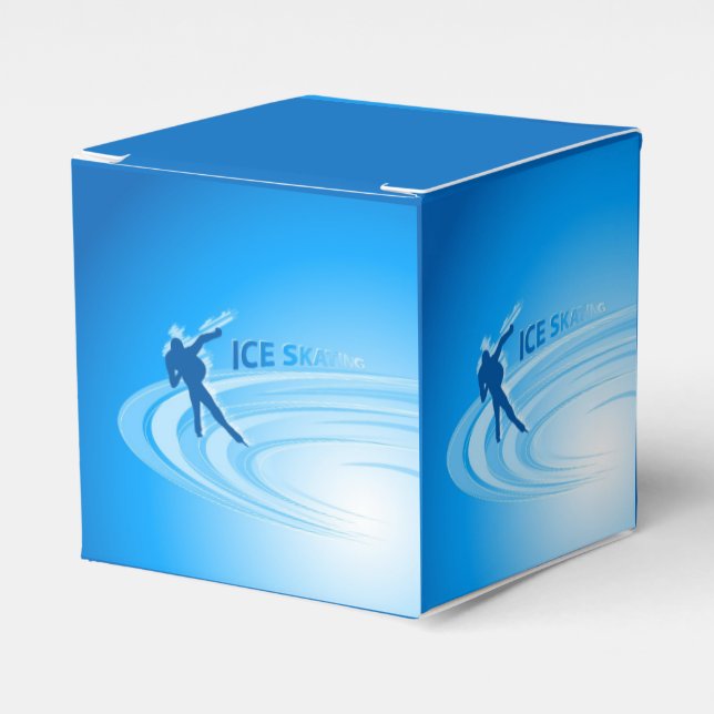 Ice Skating Favor Boxes (Front Side)