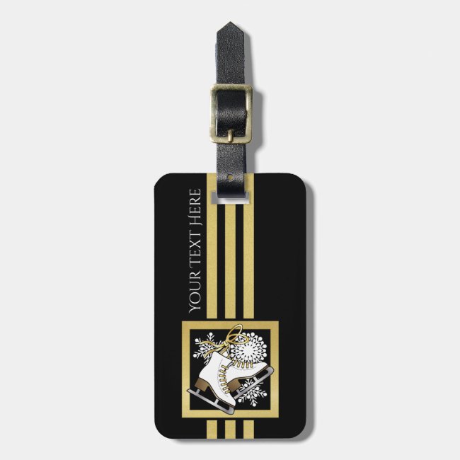 Ice Skating | Figure Skating Faux Gold and Black