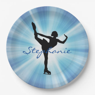 Ice Skating/Figure Skating Paper Party Plate