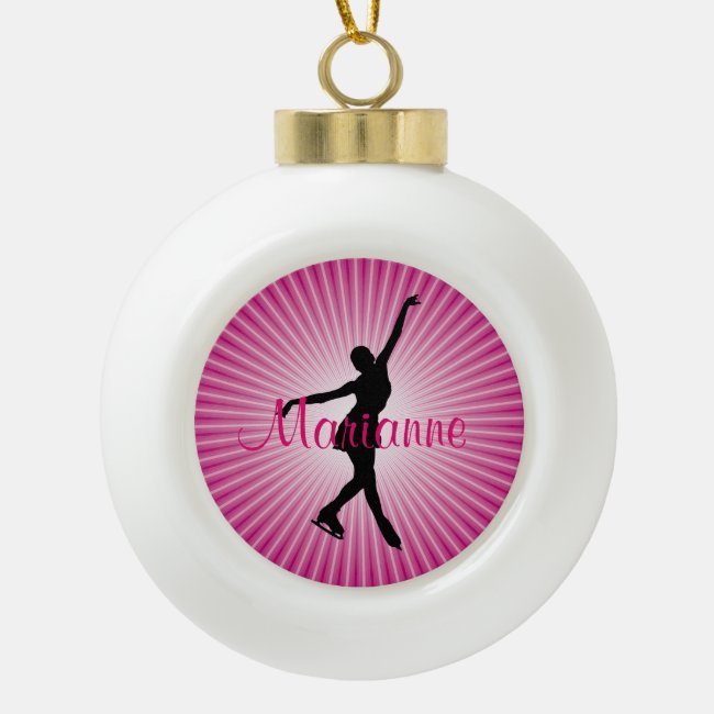 Ice Skating Figure Skating Personalized Ornament