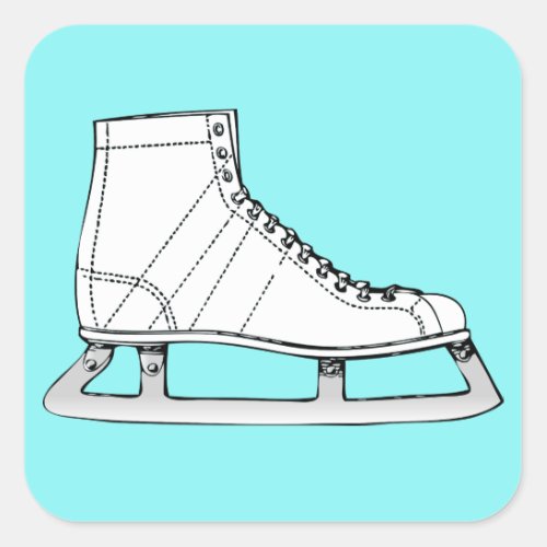 Ice Skating Figure skating Square Sticker