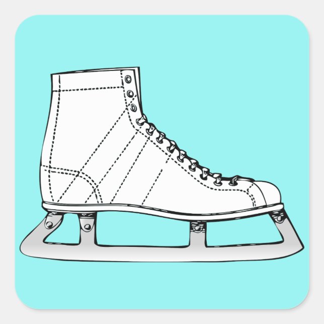 Ice Skating Figure skating Square Sticker (Front)