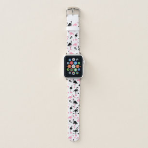 Ice Skating Flamingos Apple Watch Band