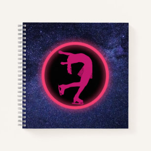 Ice Skating Galaxy Figure Skating   Notebook