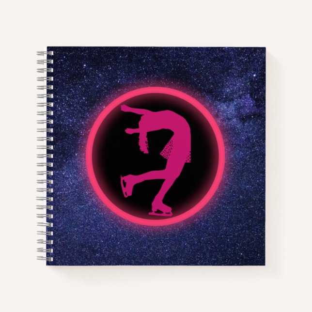 Ice Skating Galaxy Figure Skating   Notebook (Front)