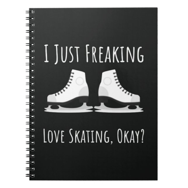 Ice Skating Gift Ideas Skater Winter Sports Female Notebook (Front)