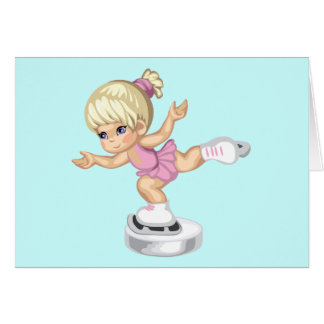 Ice Skating Girl Cards