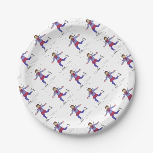 Ice Skating Girl Figure Skater Birthday Party Paper Plates