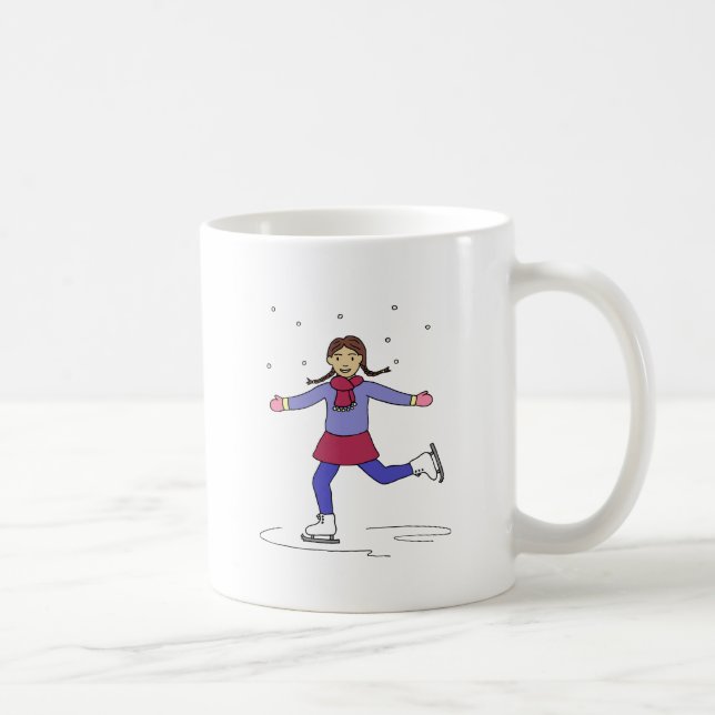 Ice Skating Girl Figure Skater Coffee Mug (Right)