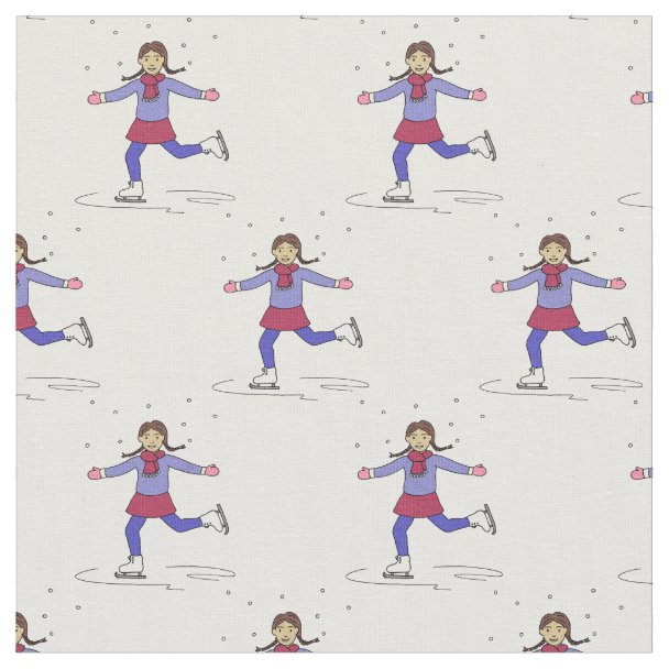 Figure Skating Fabric Axel Zazzle