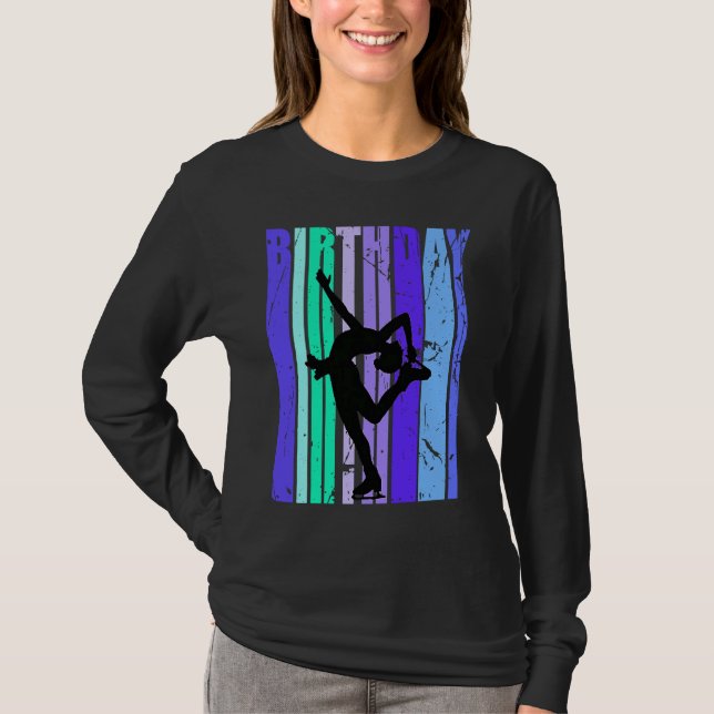 Ice Skating Girls Dancing Daughter Queen Season Te T-Shirt (Front)
