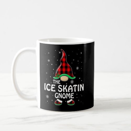 Ice Skating Gnome Buffalo Plaid Matching Family Ch Coffee Mug