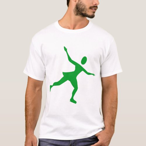 Ice Skating _ Grass Green T_Shirt