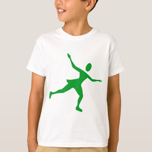 Ice Skating _ Grass Green T_Shirt