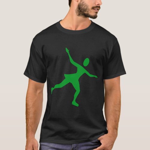 Ice Skating _ Grass Green T_Shirt