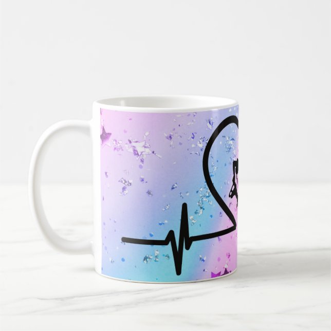 Ice Skating Heartbeat Mug - Coach Gift (Left)
