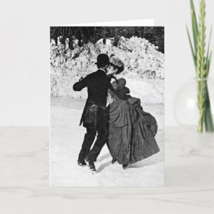 Ice Skating Holiday Card