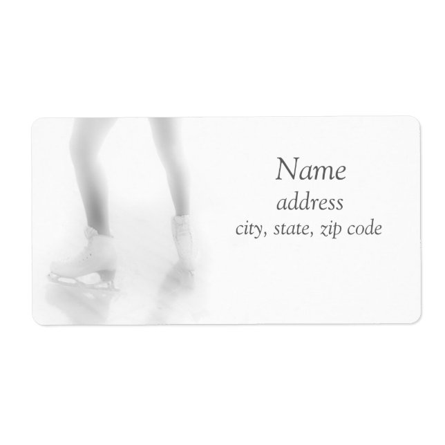 Ice skating label (Front)