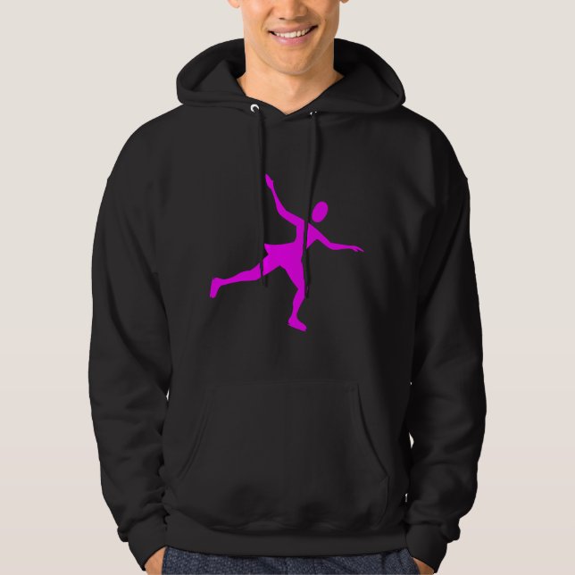 Ice Skating - Magenta Hoodie (Front)
